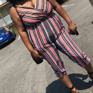 Aztec Strappy Pattern Jumpsuit